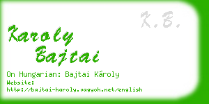 karoly bajtai business card