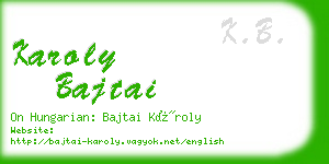 karoly bajtai business card
